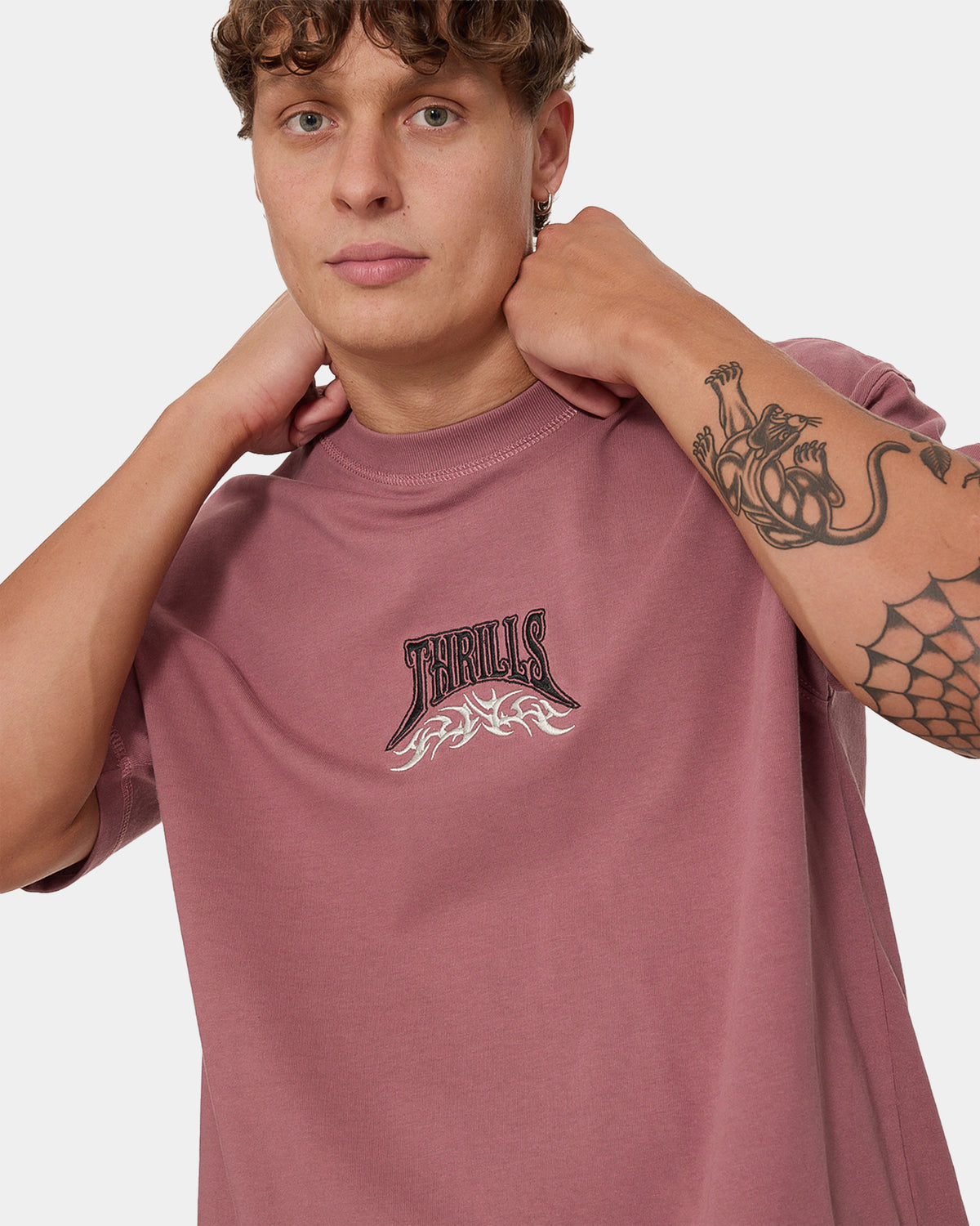 Mens What We Believe Embro Oversized Boxy T-Shirt