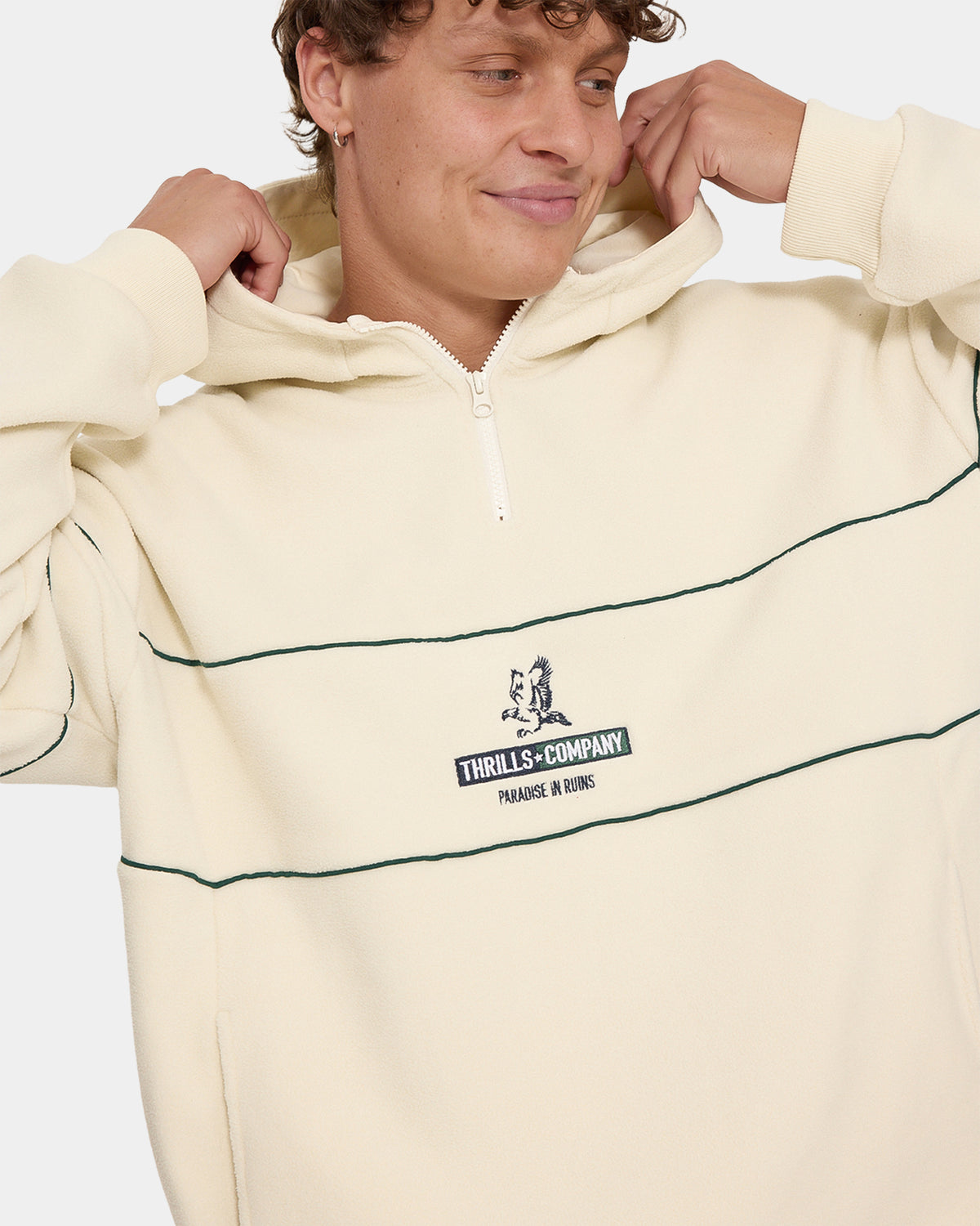 RISEN QUARTER ZIP HOOD FLEECE WBU