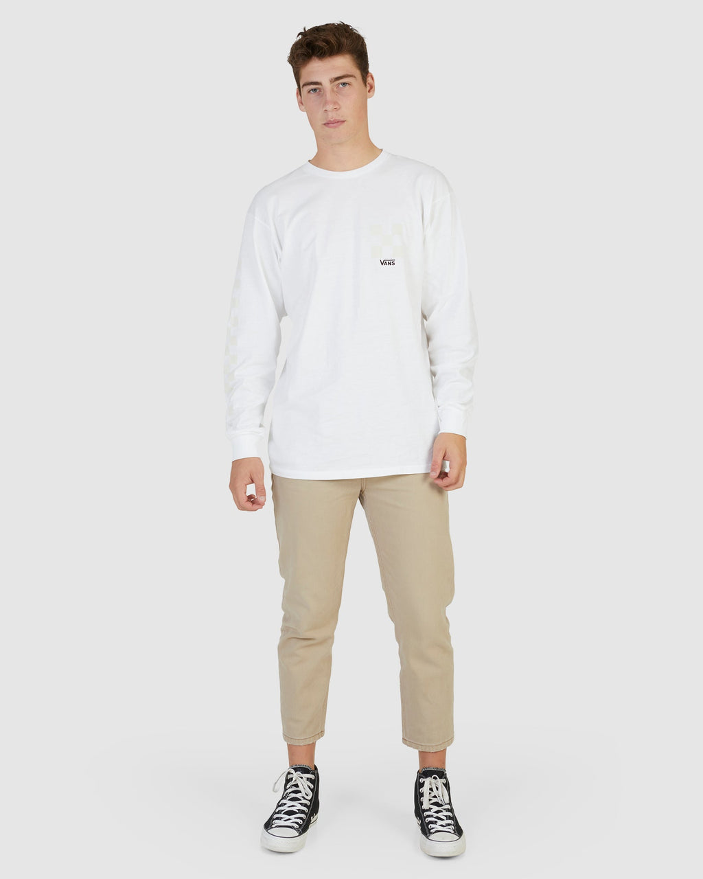 MENS CHECKERBOARD DAY 21 LONG SLEEVE T-SHIRT
