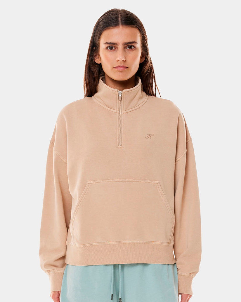 WOMENS FREE QUARTER ZIP SWEATSHIRT