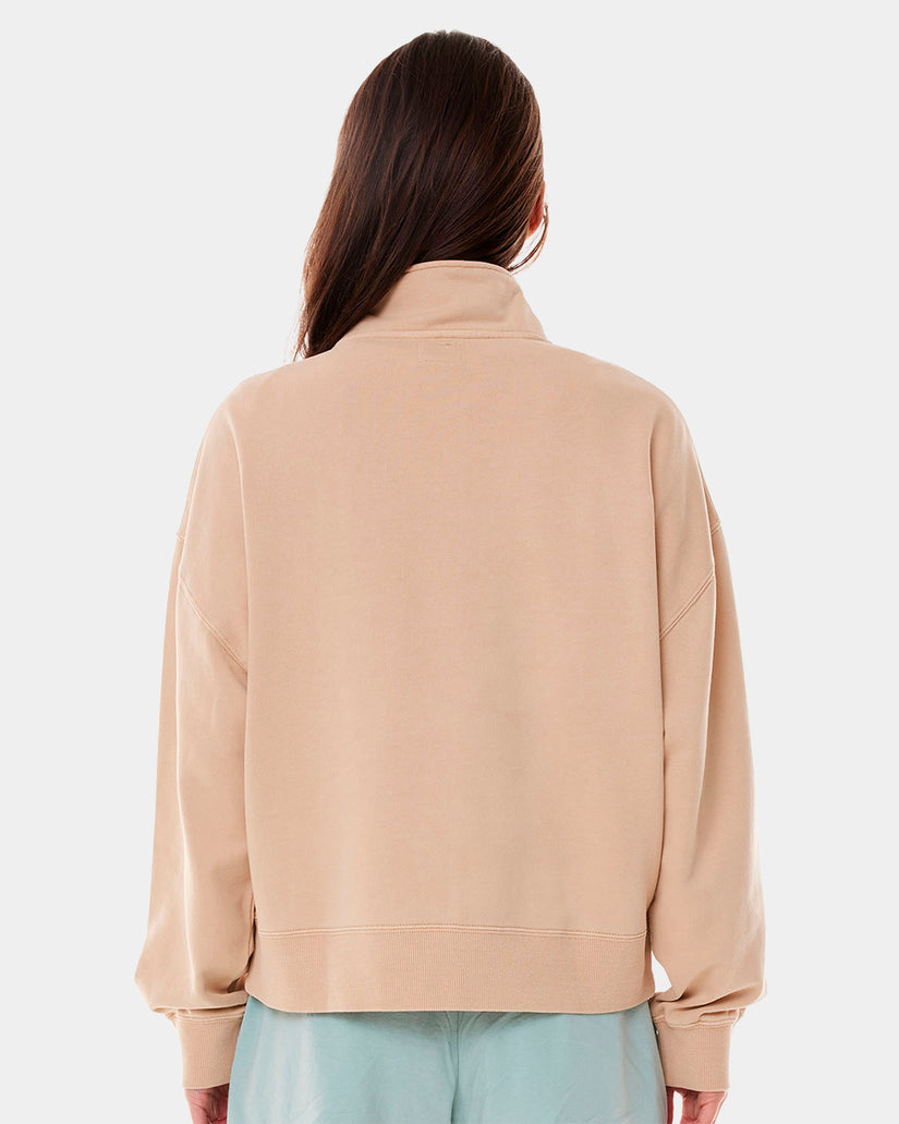 WOMENS FREE QUARTER ZIP SWEATSHIRT