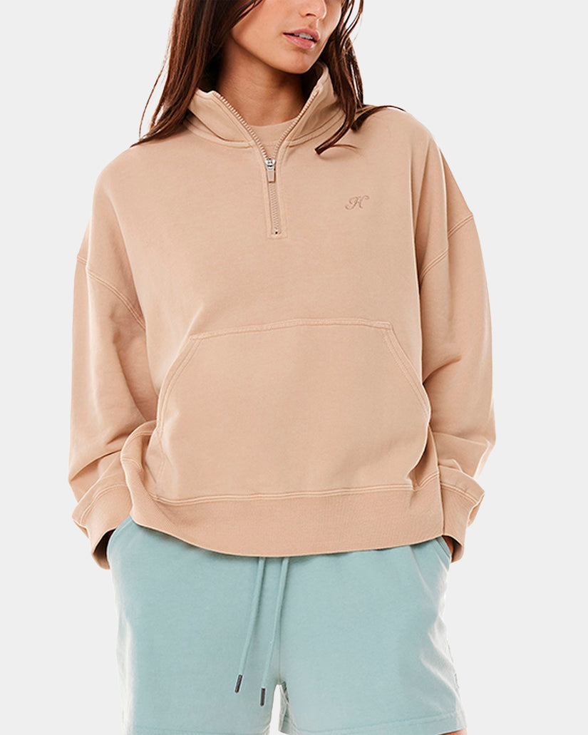 WOMENS FREE QUARTER ZIP SWEATSHIRT