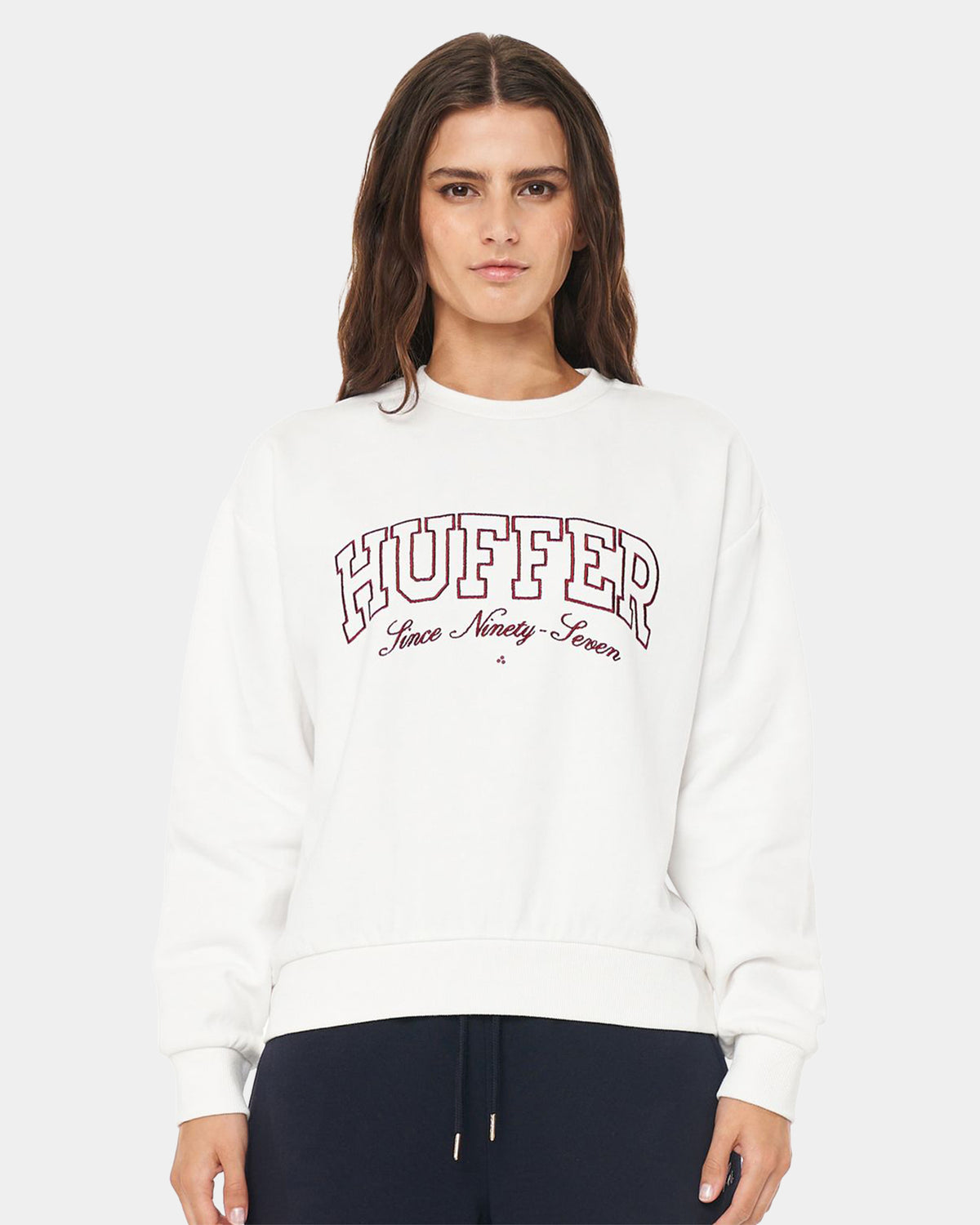 WOMENS RINGS SLOUCH CREW NECK