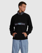 MENS THUNDERSTRUCK QUARTER ZIP FLEECE JUMPER
