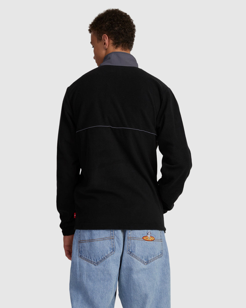 MENS THUNDERSTRUCK QUARTER ZIP FLEECE JUMPER