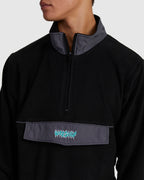 MENS THUNDERSTRUCK QUARTER ZIP FLEECE JUMPER