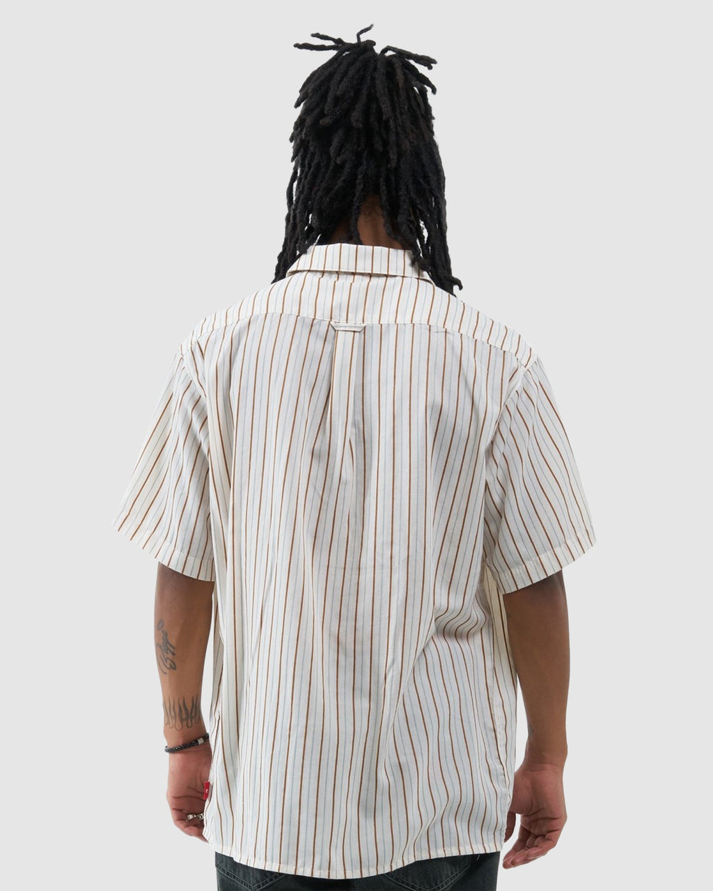 MENS BARE STRIPE SHORT SLEEVE SHIRT