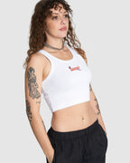 WOMENS PURGATORY CROP SPORT TANK TOP