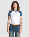 WOMENS CHERUB SLIM RAGLAN T-SHIRT