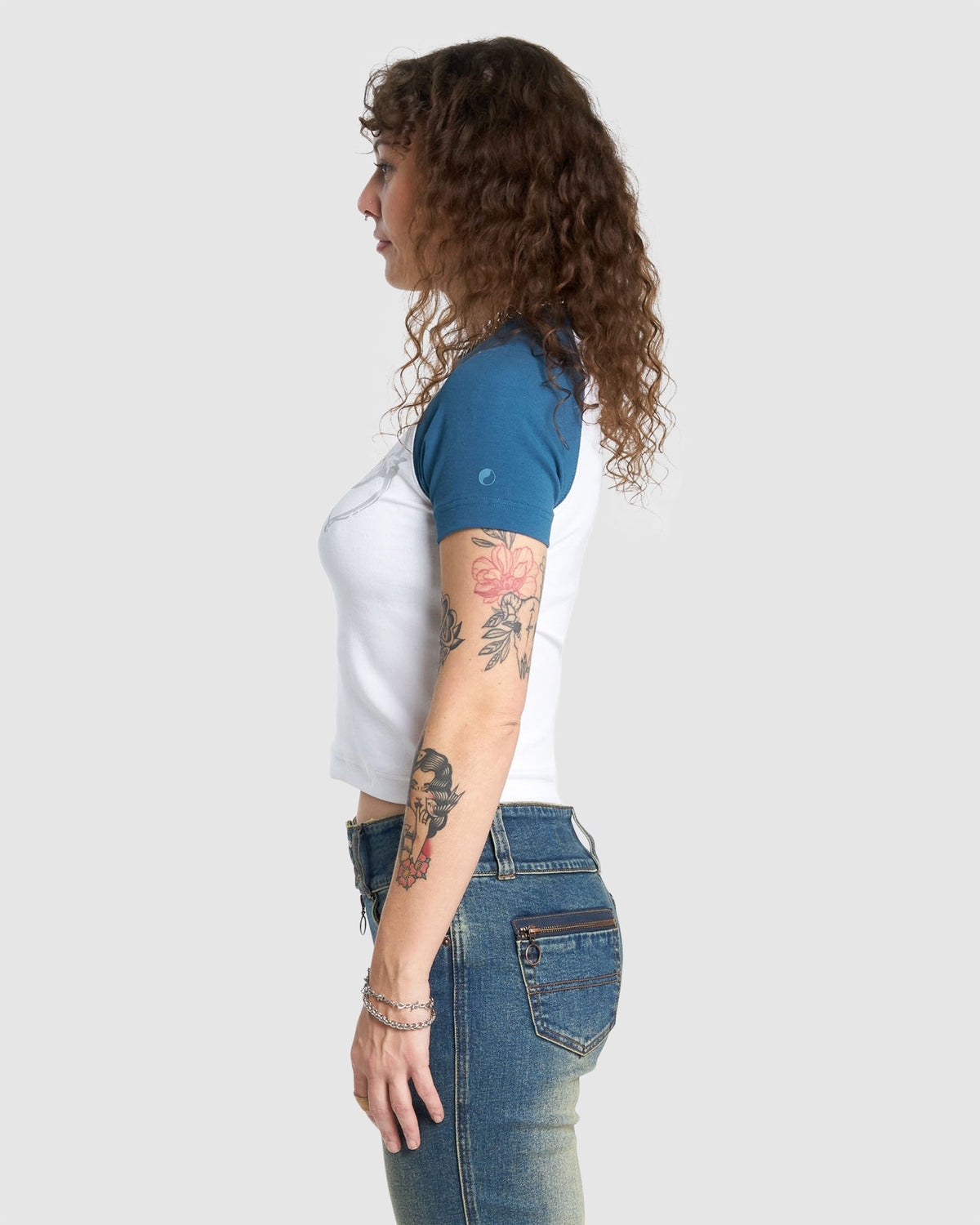 WOMENS CHERUB SLIM RAGLAN T-SHIRT