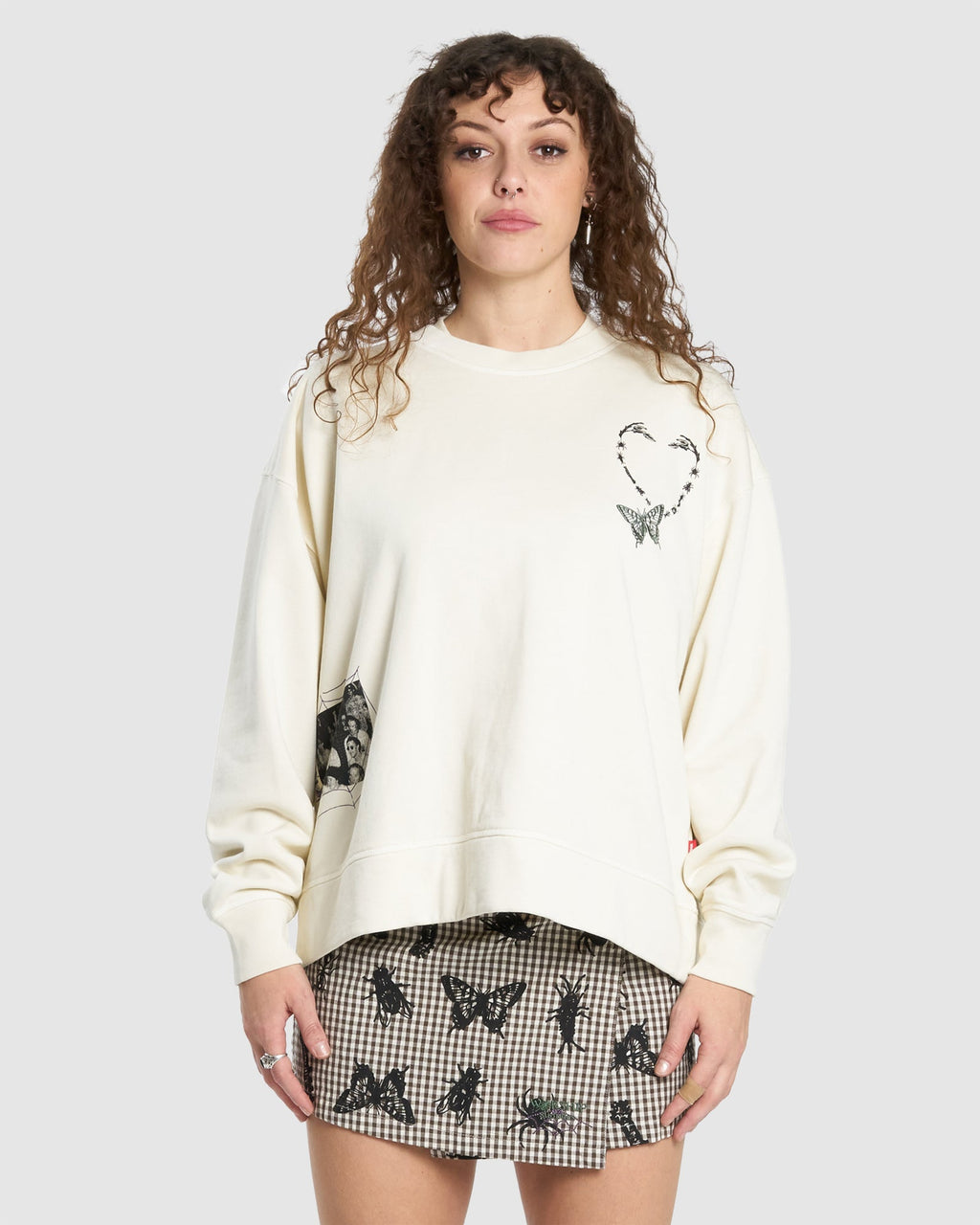 WOMENS CREATURES BOX FIT CREW NECK