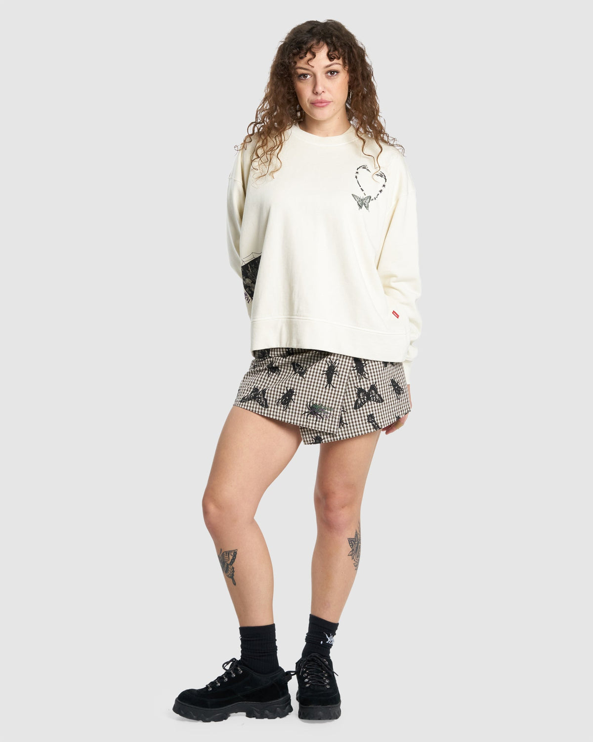 WOMENS CREATURES BOX FIT CREW NECK