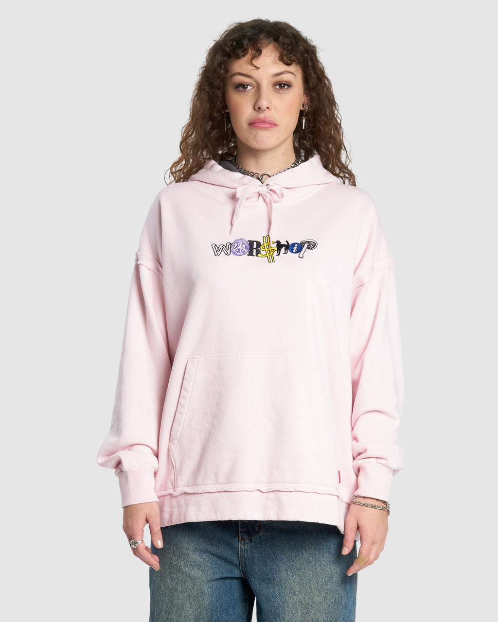 WOMENS JUMBLE BOX FIT HOOD