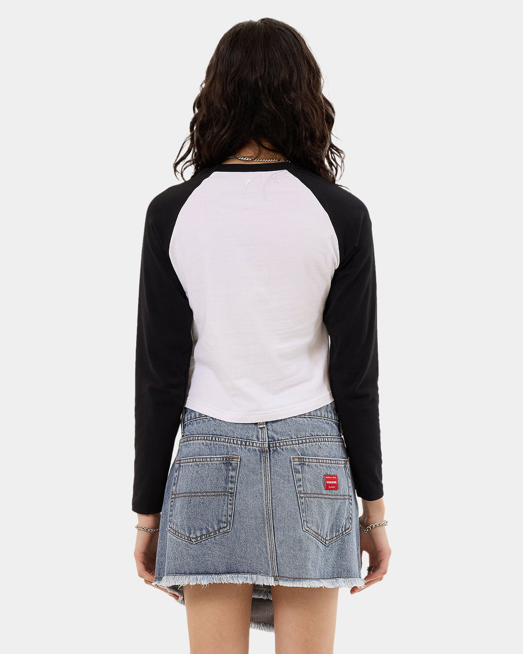 Womens Going Nuts Micro Raglan Long Sleeve T-Shirt