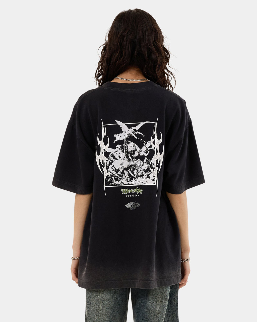 Womens At Peace Oversized T-Shirt