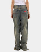 Womens Messenger Big Baggy Denim Jeans