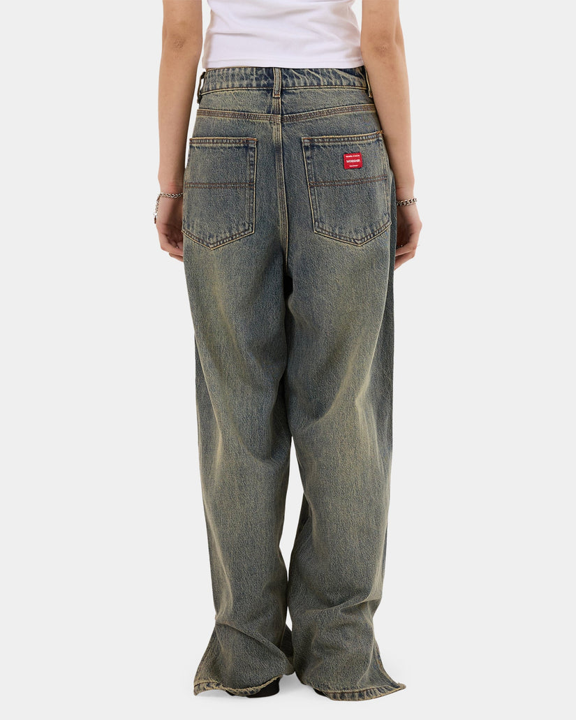 Womens Messenger Big Baggy Denim Jeans