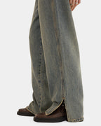 Womens Messenger Big Baggy Denim Jeans