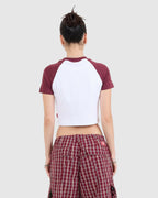 WOMENS CHERUB RAGLAN MICRO T-SHIRT
