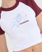 WOMENS CHERUB RAGLAN MICRO T-SHIRT