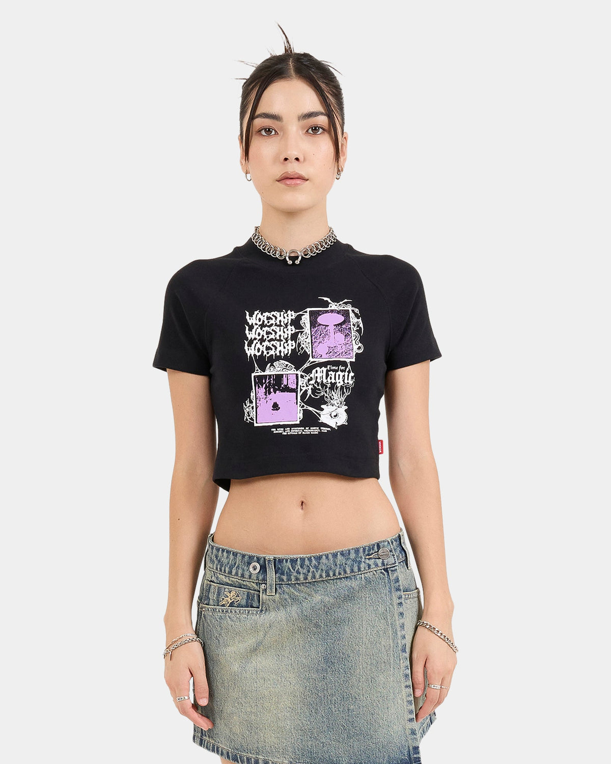 Womens Potin Raglan Micro T-Shirt