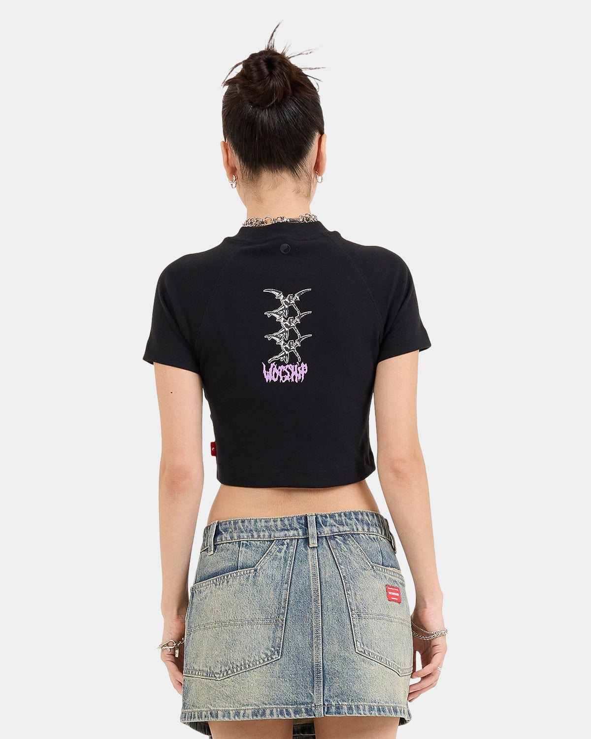 Womens Potin Raglan Micro T-Shirt