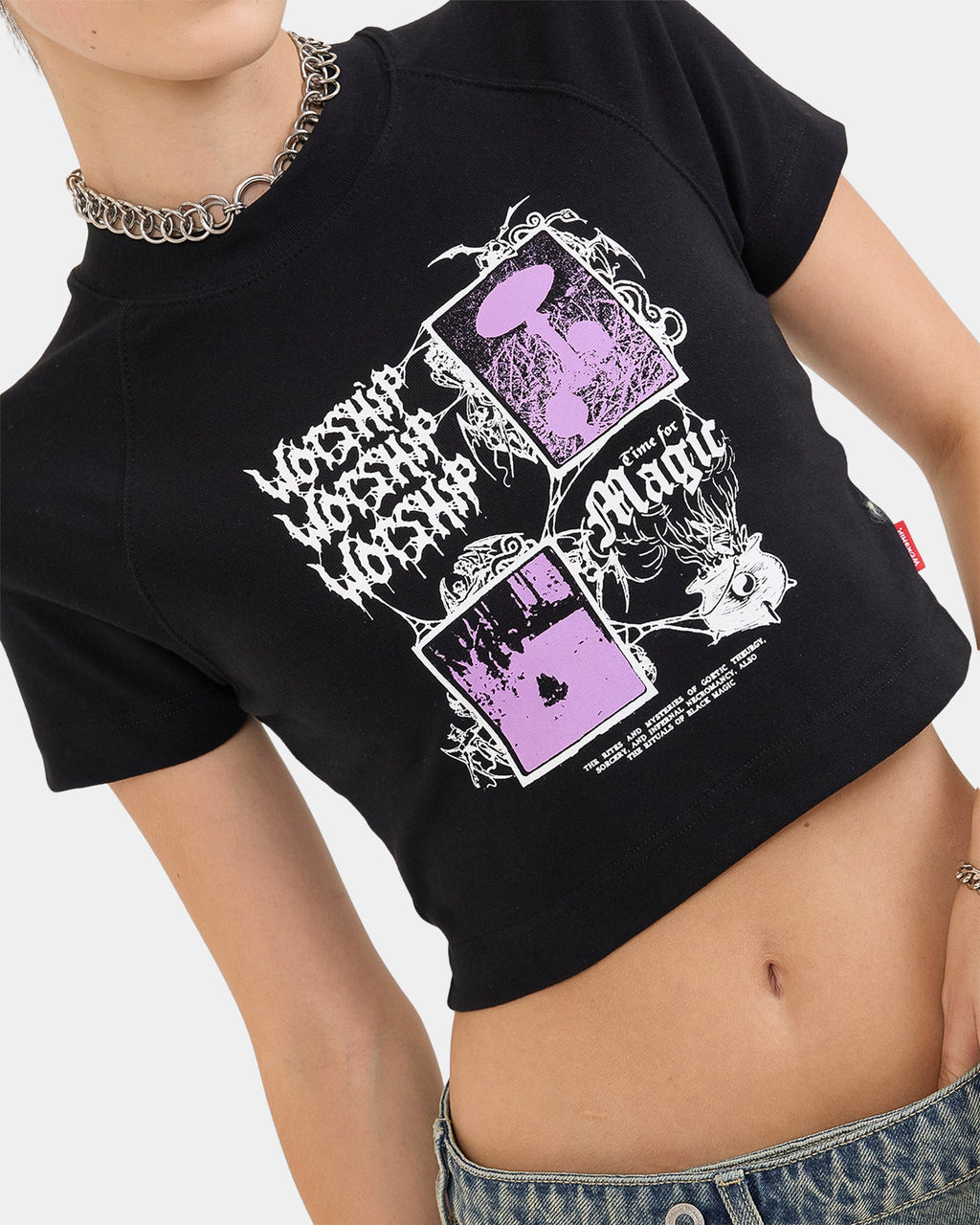 Womens Potin Raglan Micro T-Shirt