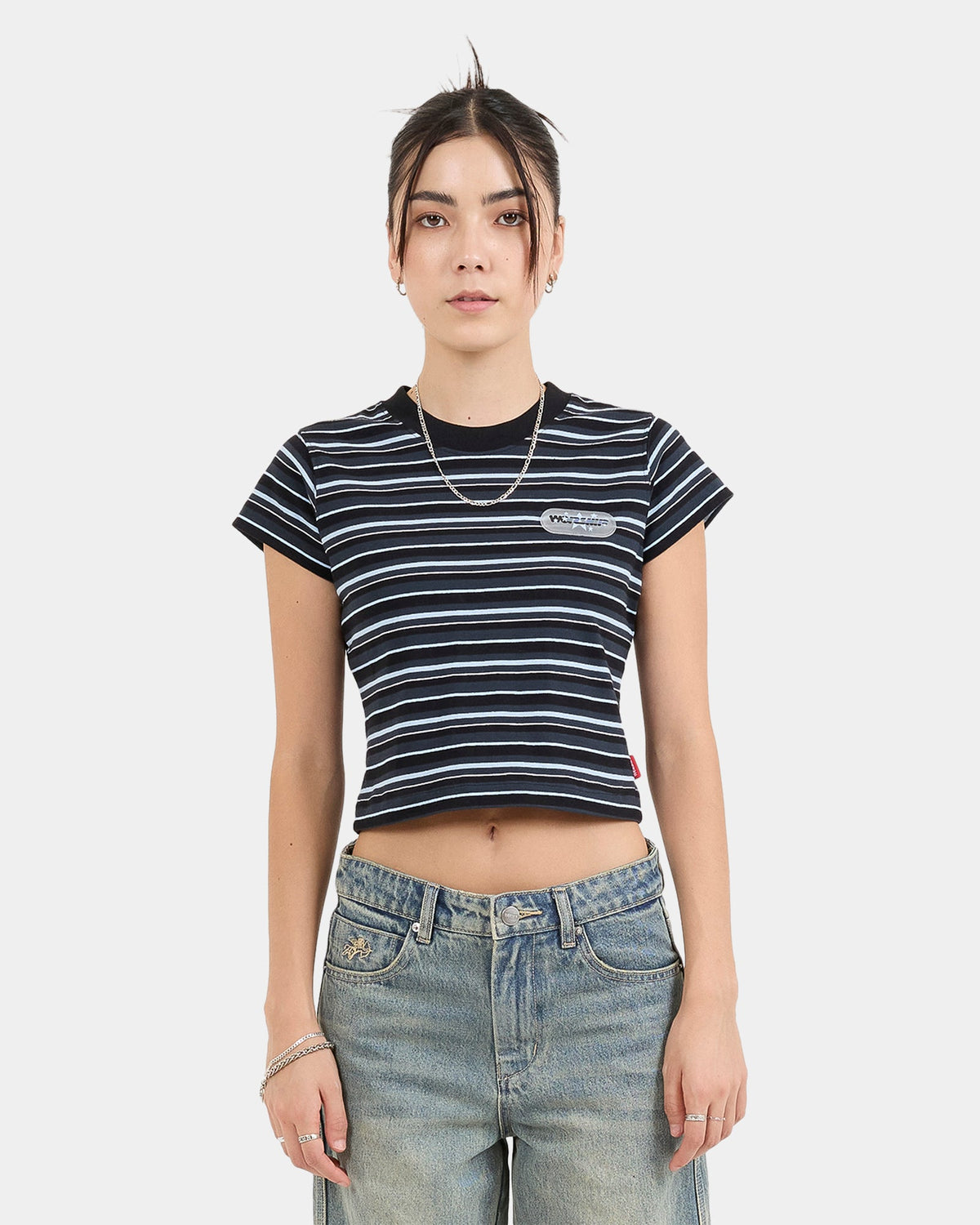 Womens Express Stripe Teeny T-Shirt