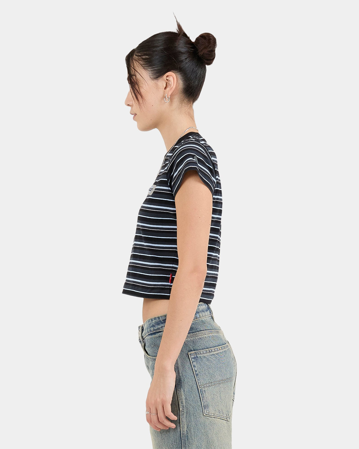 Womens Express Stripe Teeny T-Shirt