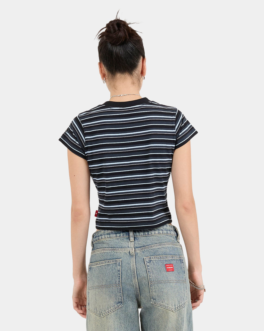 Womens Express Stripe Teeny T-Shirt