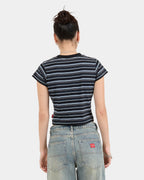 Womens Express Stripe Teeny T-Shirt