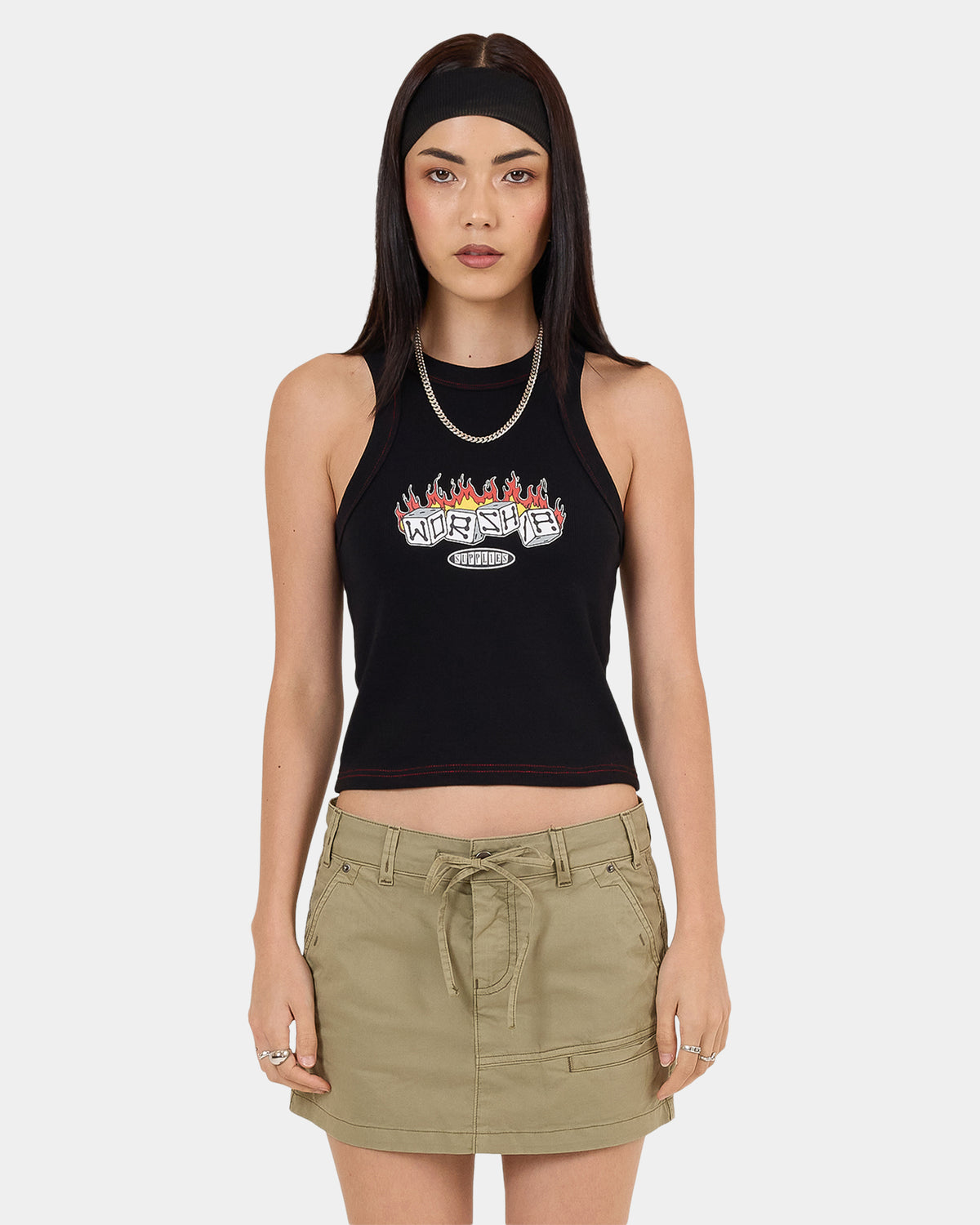 Womens Snake Eyes Slim Fit Tank Top