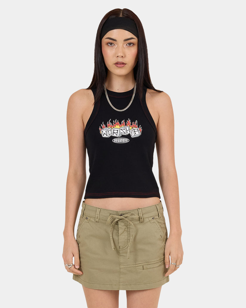 Womens Snake Eyes Slim Fit Tank Top