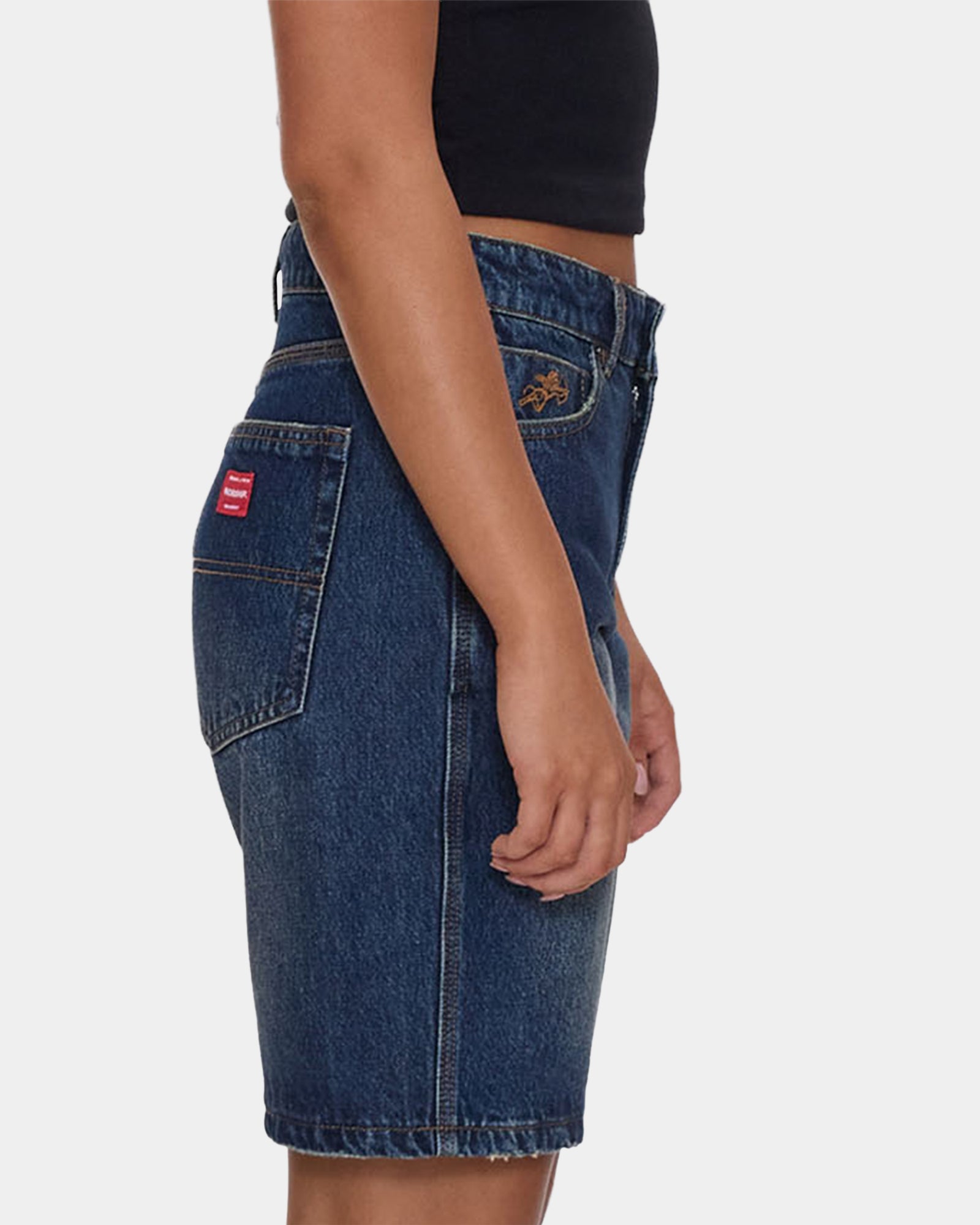 Womens Sloucher Denim Shorts