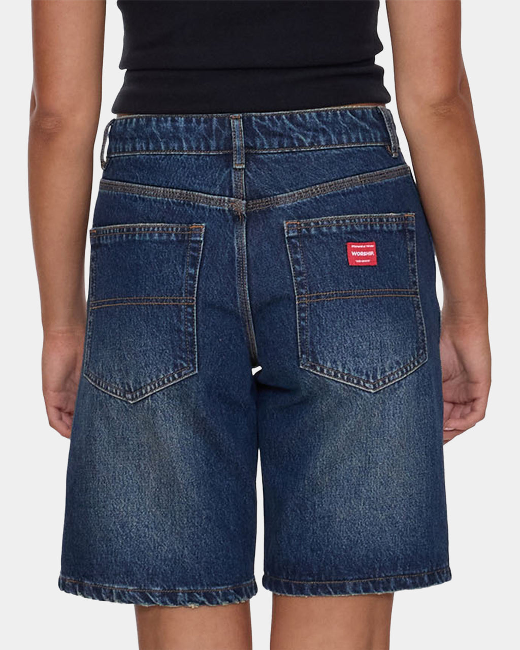Womens Sloucher Denim Shorts