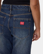Womens Sloucher Denim Shorts