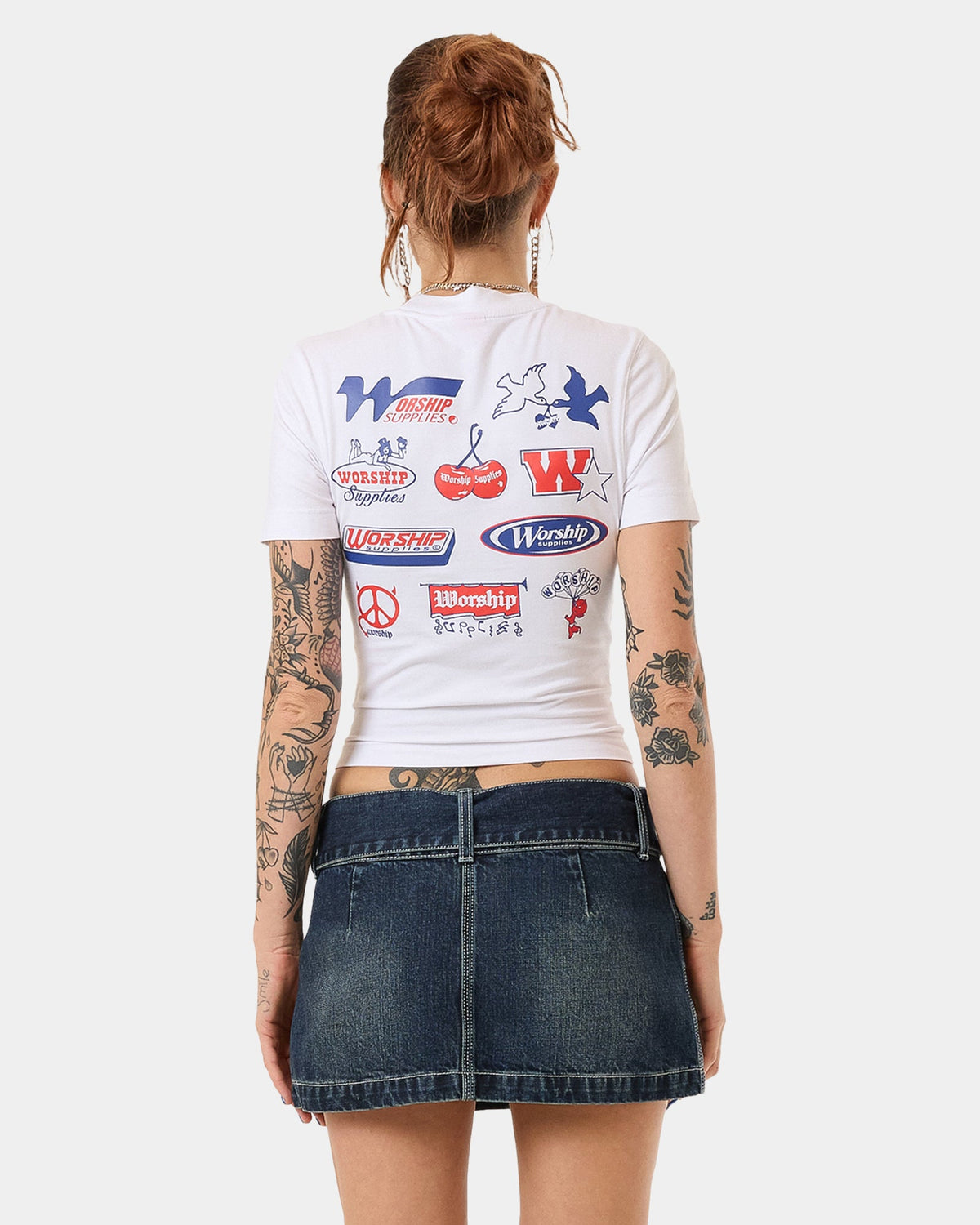 WOMENS LOGOMANIA SLIM FIT T-SHIRT