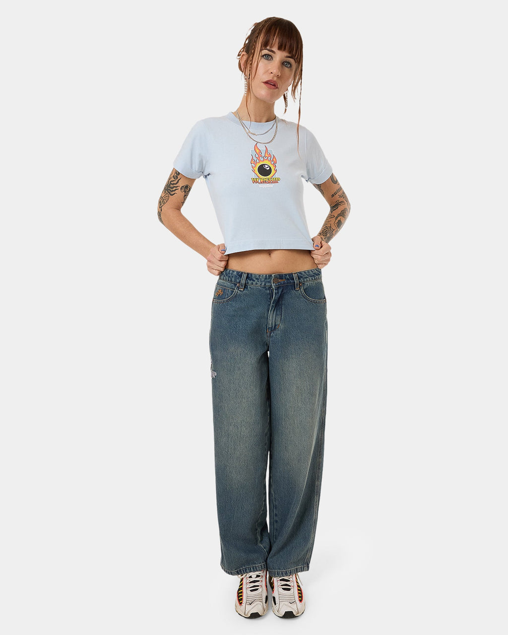 WOMENS TRY AGAIN BOY T-SHIRT