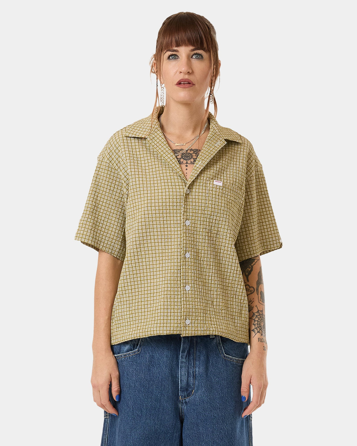 Womens Cherub Box Fit Short Sleeve Shirt