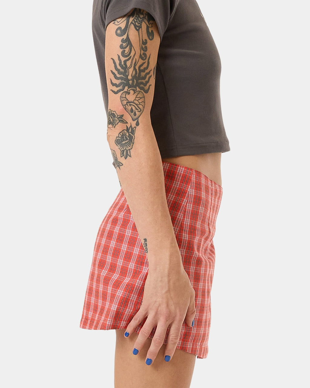 Womens Class Micro Wrap Mini Skirt