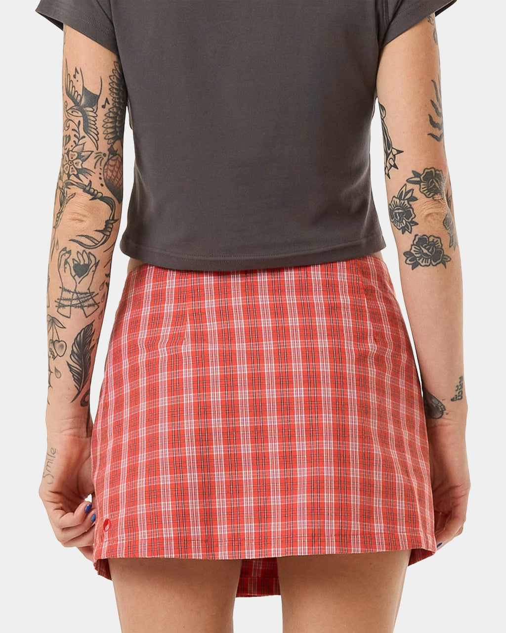Womens Class Micro Wrap Mini Skirt