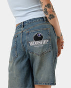 WOMENS TRY AGAIN SLOUCHER SHORTS