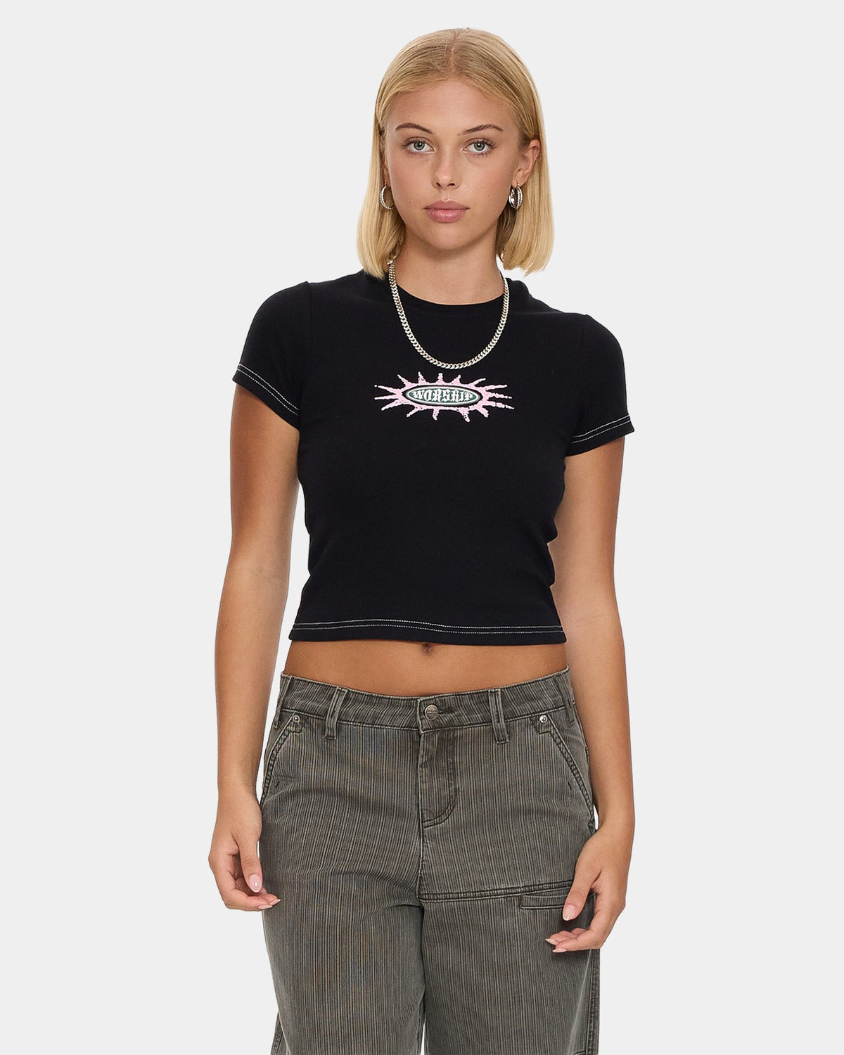 Womens Logo Fever Slim Fit T-Shirt