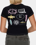 Womens Logo Fever Slim Fit T-Shirt