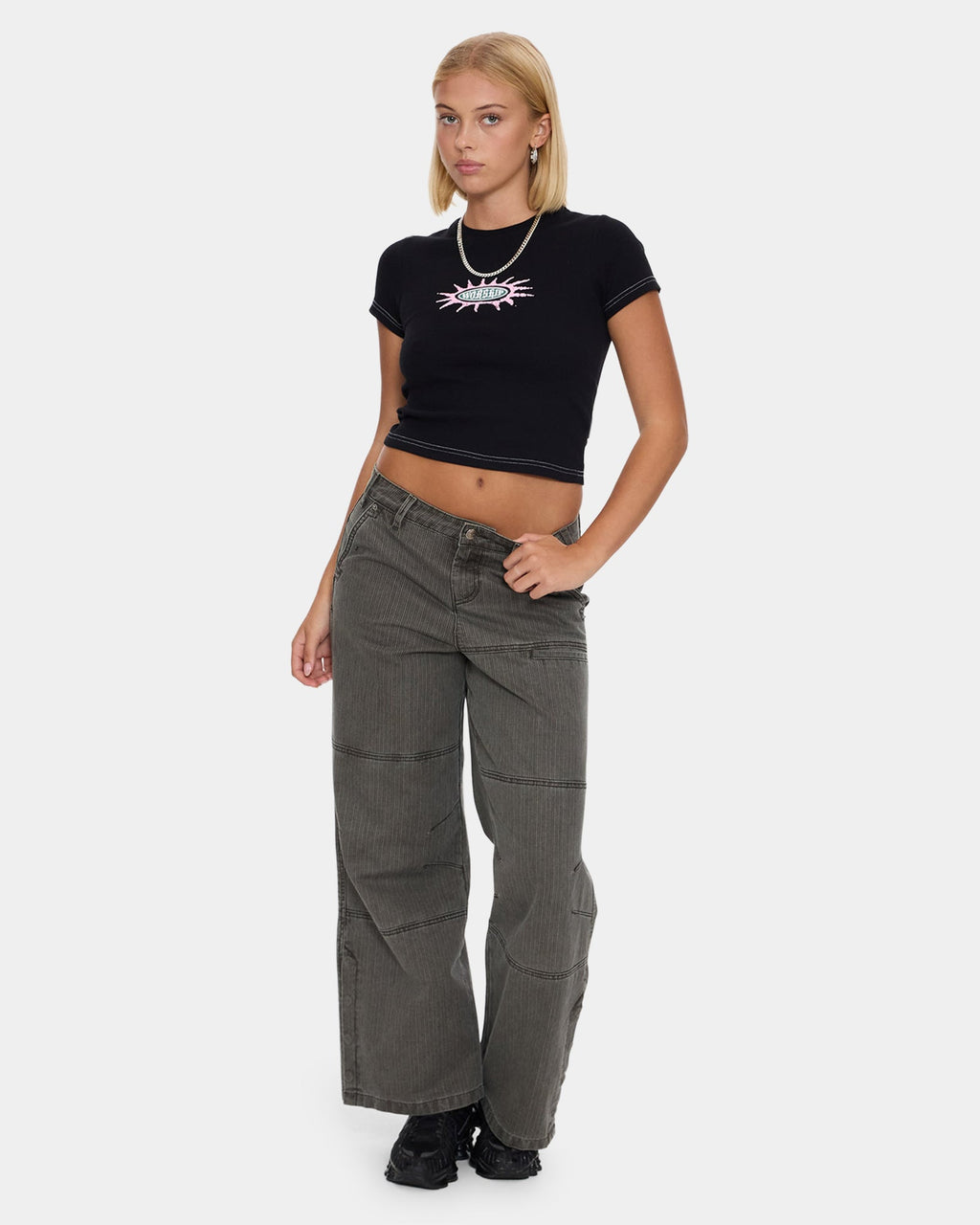 Womens Logo Fever Slim Fit T-Shirt