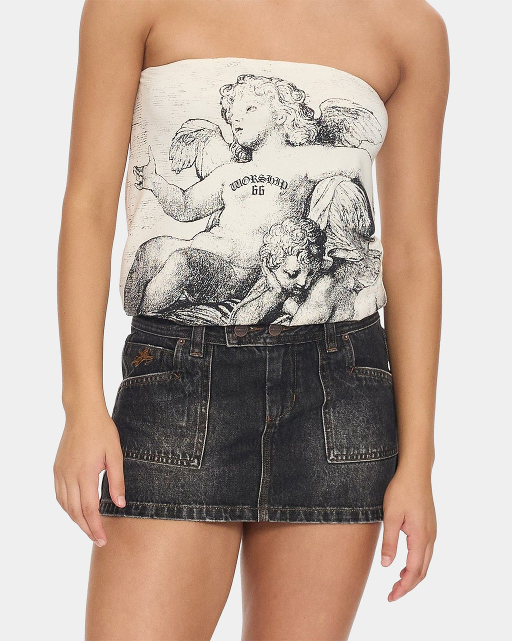 Womens Jilted Micro Skirt