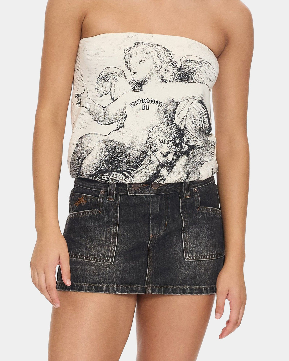 Womens Jilted Micro Skirt