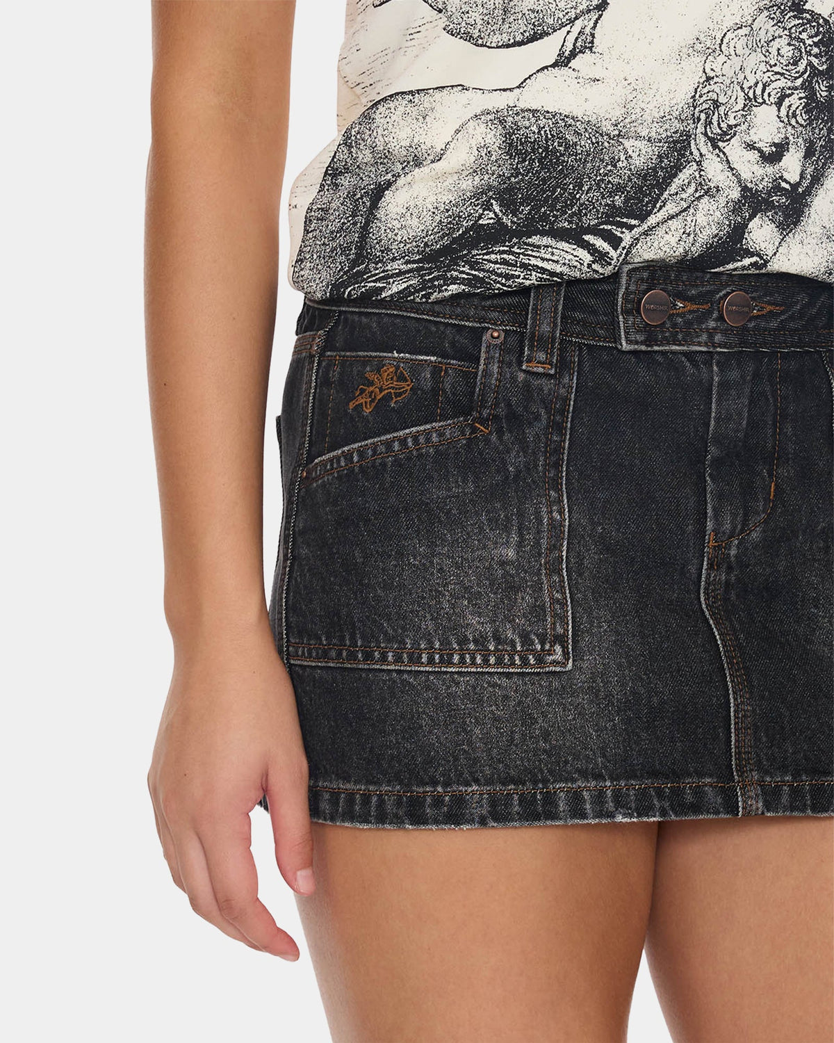 Womens Jilted Micro Skirt