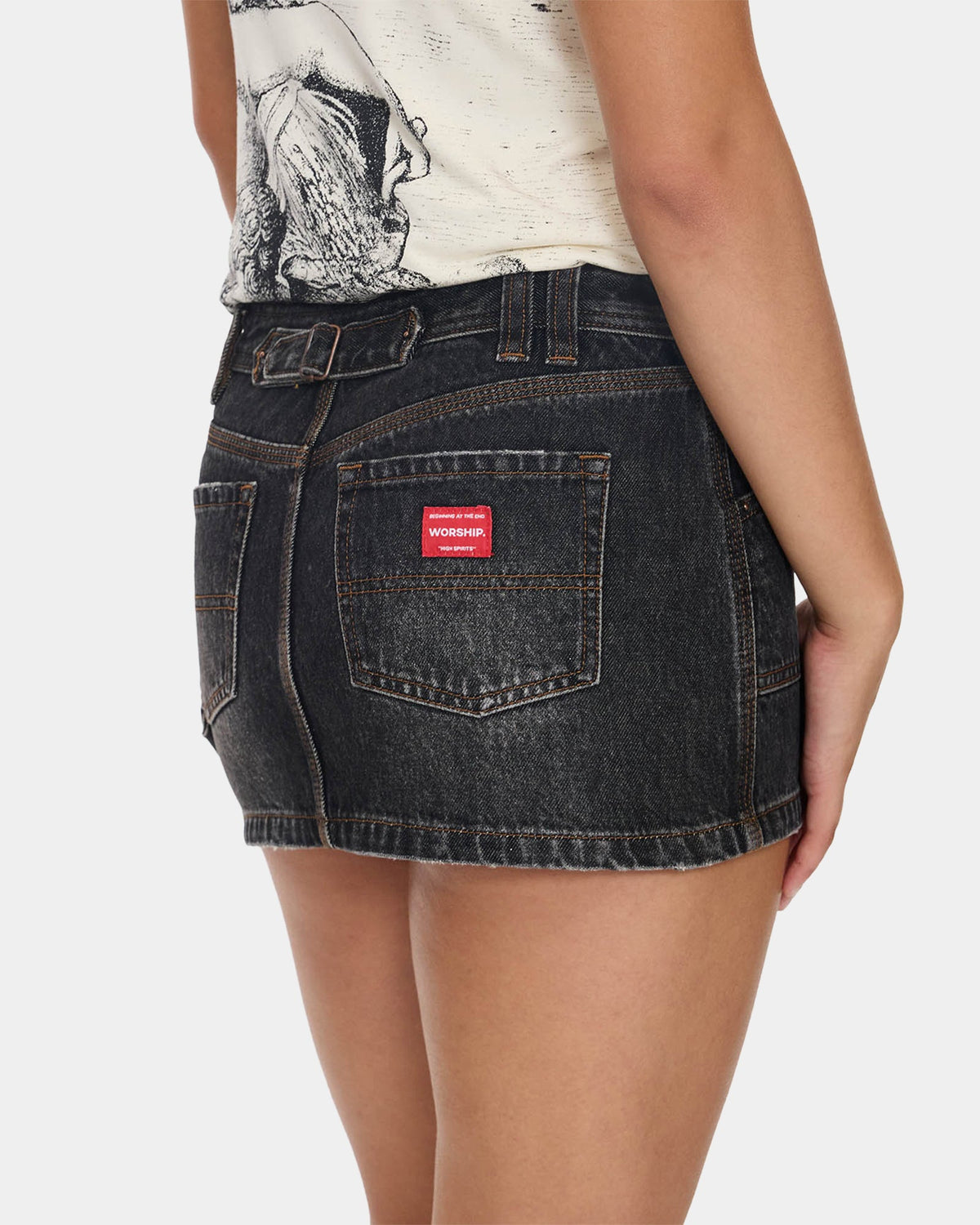 Womens Jilted Micro Skirt