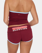 Womens belter Booty Elastic Waist Shorts